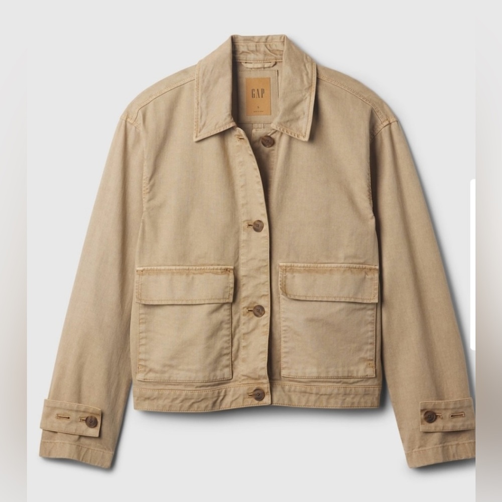GAP Tan Button-Up Jacket